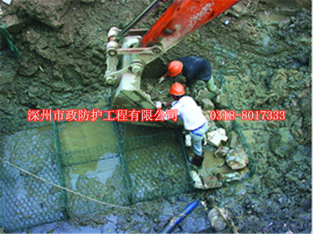 太白縣紅巖河格賓網防洪工程