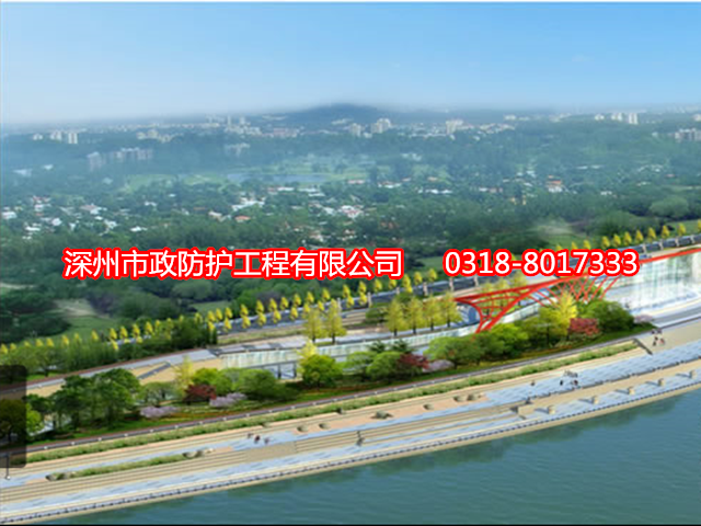 賽克格賓網在三江口濱江景觀建設應用